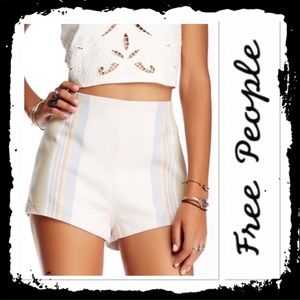 Free People High Rise Newman Striped Short